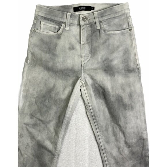 Hudson Womens Gray Barbara Stretch High Waist Super Ankle Skinny Jeans Size 25 - Picture 2 of 9